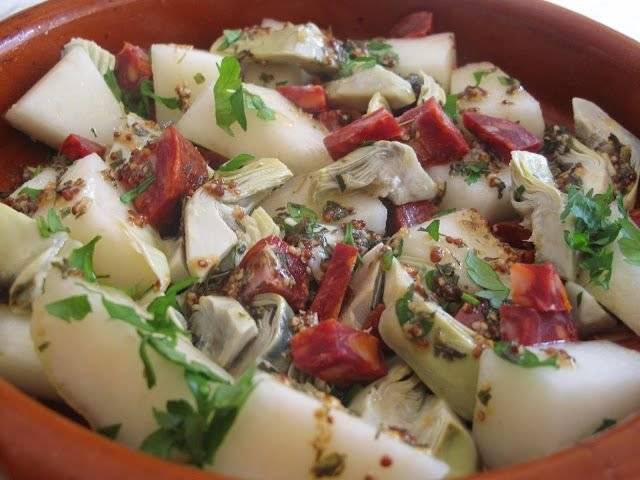 ensalada de chorizo