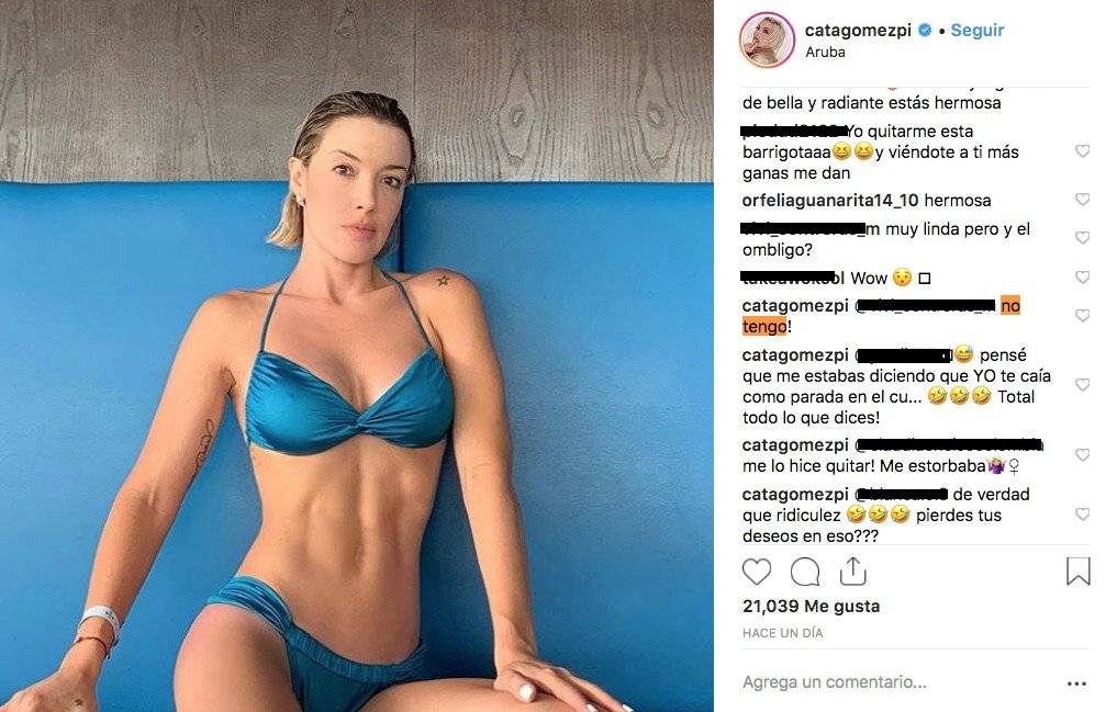 Captura de pantalla Instagram Catalina Gómez
