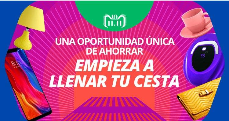"Día mundial del shopping" de Aliexpress