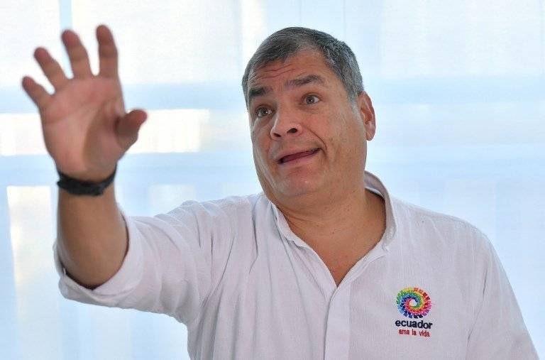 Rafael Correa en Bélgica
