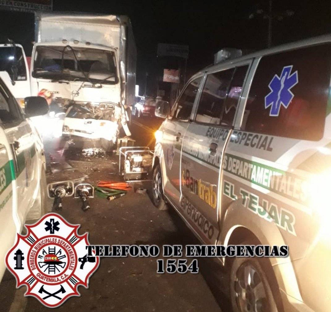 accidente en Km. 52 ruta Interamericana
