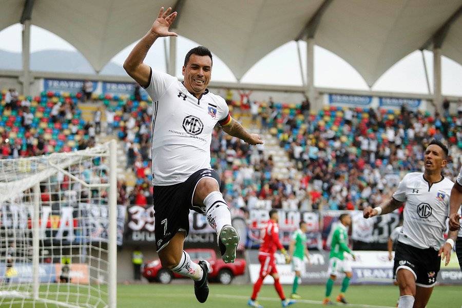 Ante Audax Italiano en La Florida, Esteban Paredes anotó su gol 210 en Primera División / Foto: Photosport