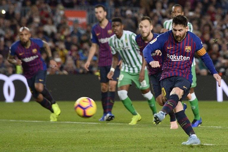 Penal de Messi contra el Betis