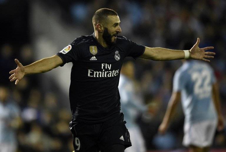 Gol de Karim Benzema contra el Celta de Vigo