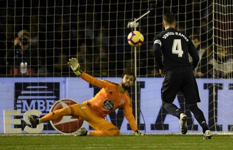 Gol de Sergio Ramos contra el Celta de Vigo