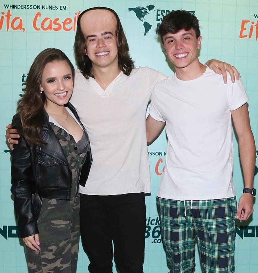 Larissa Manoela, Whindersson Nunes e Leo Cidade
