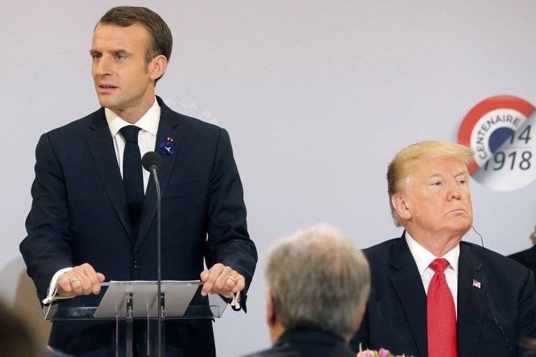 Emmanuel Macron y Donald Trump