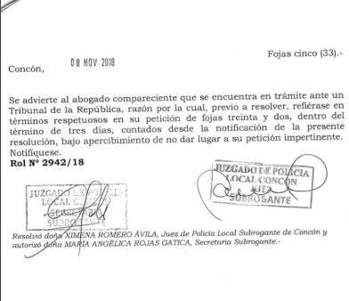 respuesta tribunal