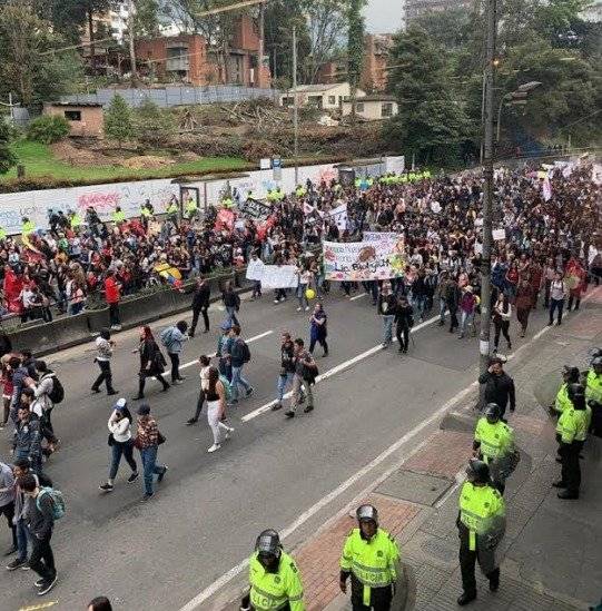 Siga en vivo las marchas en Bogotá el 15 de noviembre