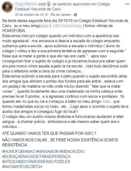 Homofobia relato