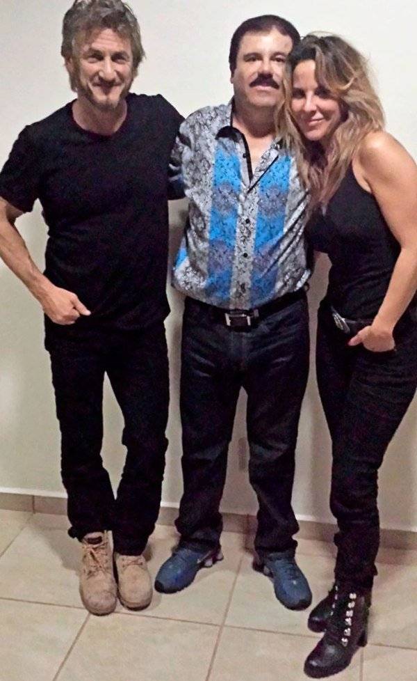Sean Penn, Chapo Guzman y Kate del Castillo