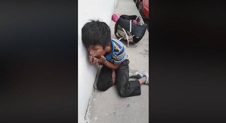 Niño golpeado en Huehuetenango