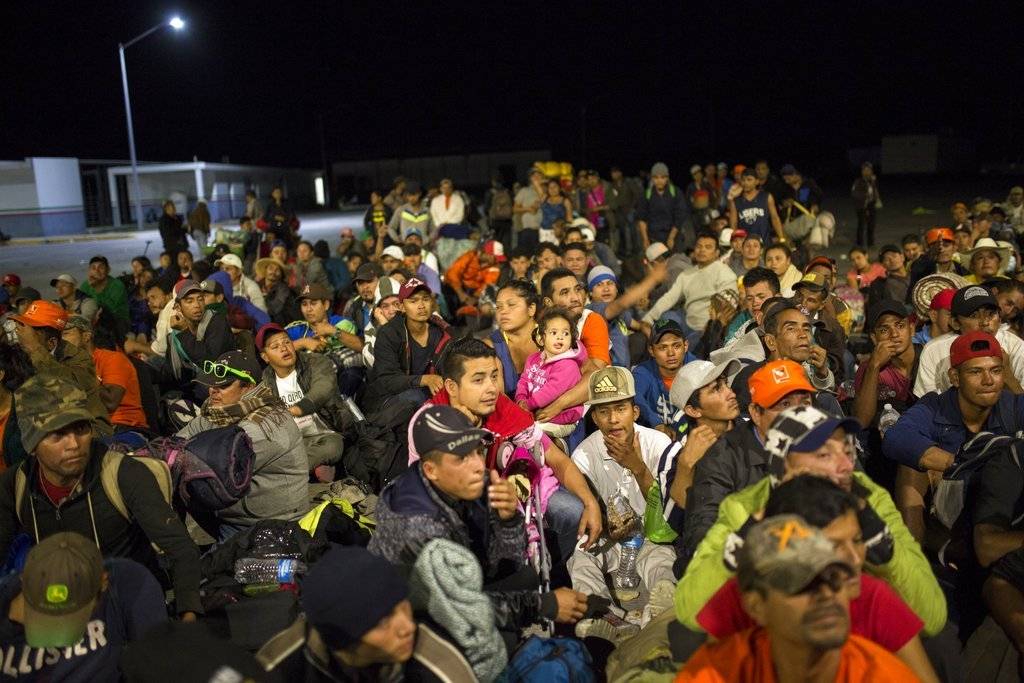 caravana de migrantes. AP