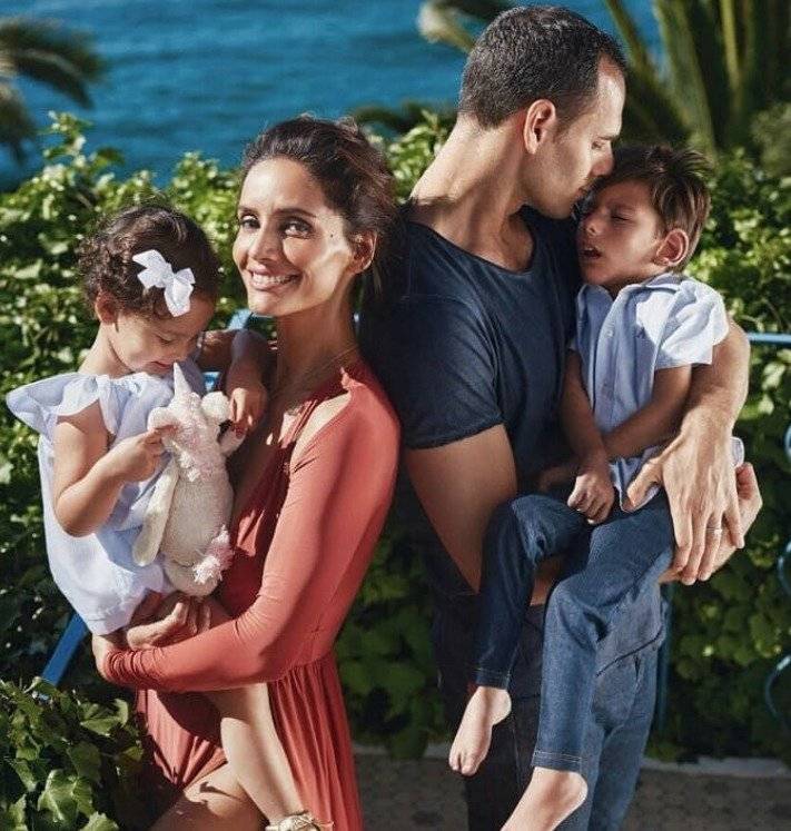 Leonor Varela junto a su familia