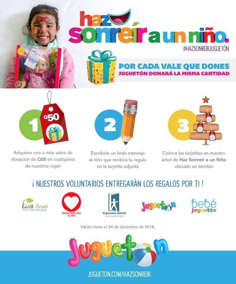 Afiche Haz Sonreir a un niño