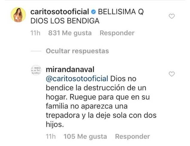 Captura de pantalla Instagram