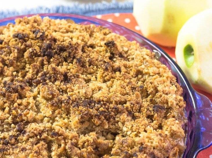 apple crumbe pie ensalpicadas
