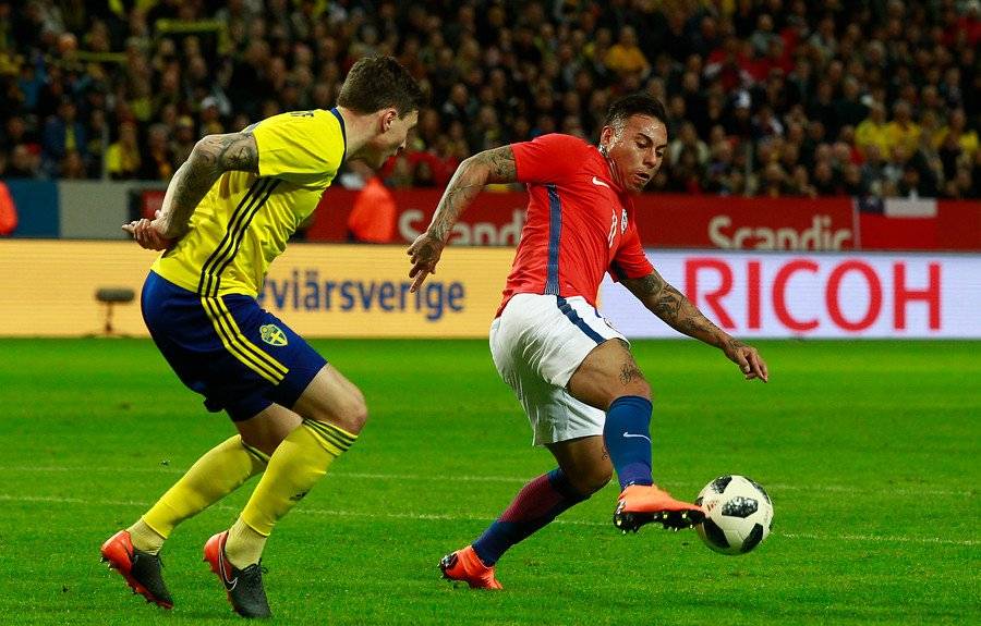 Eduardo Vargas jugó el primer partido de le era Rueda en la Roja y tras ello desapareció del mapa / Foto: Agencia UNO