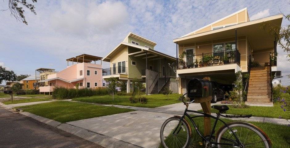 Casas construidas por fundación de Brad Pitt