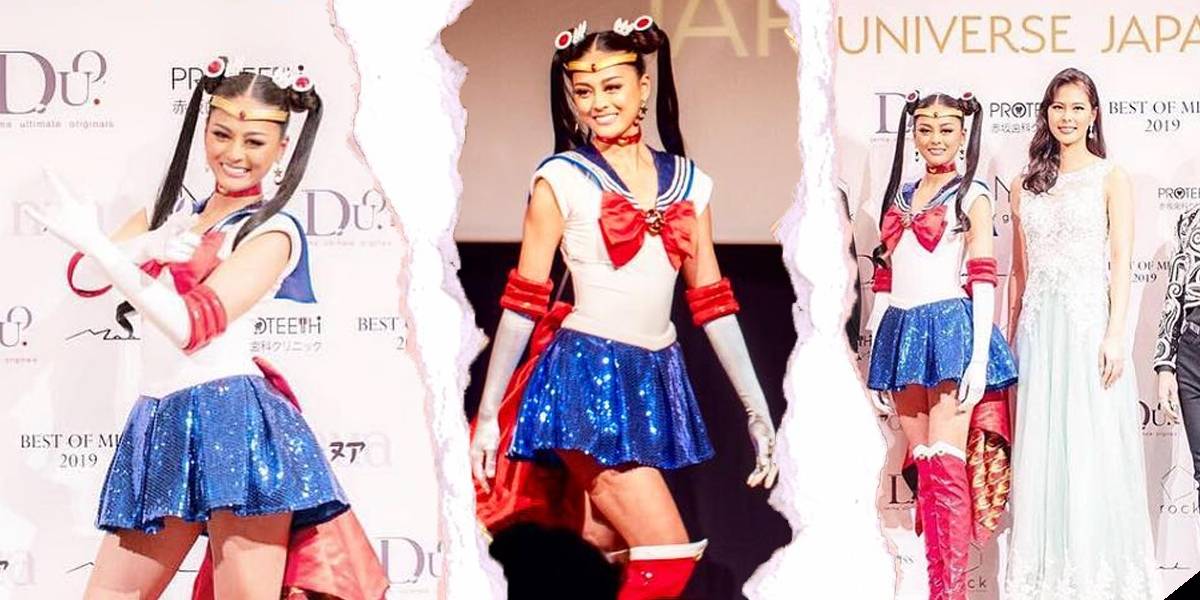Miss Japón participa en evento de Miss Universo disfrazada de Sailor Moon