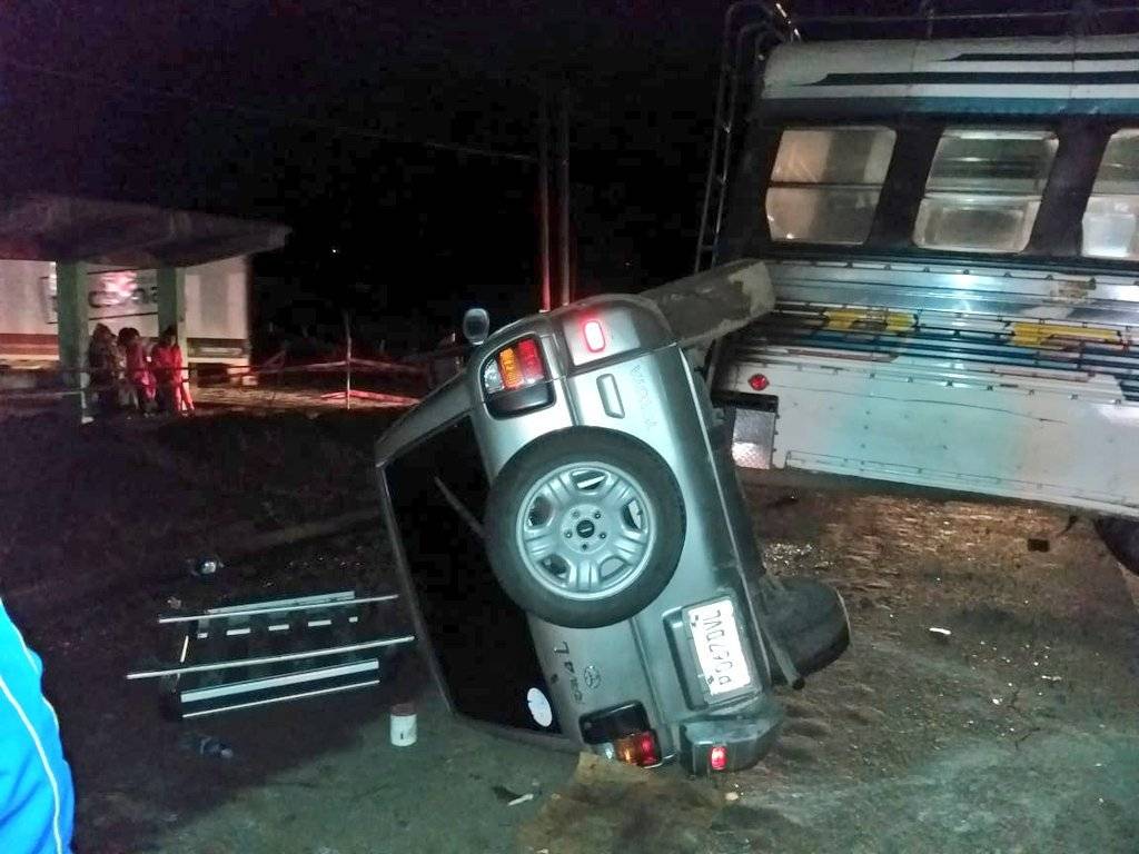 accidente en Km. 61 de la ruta Interamericana