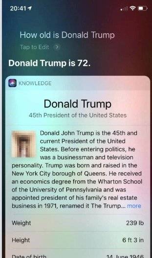 ¿Por qué Siri confundió a Trump con un pene? Esta es la razón