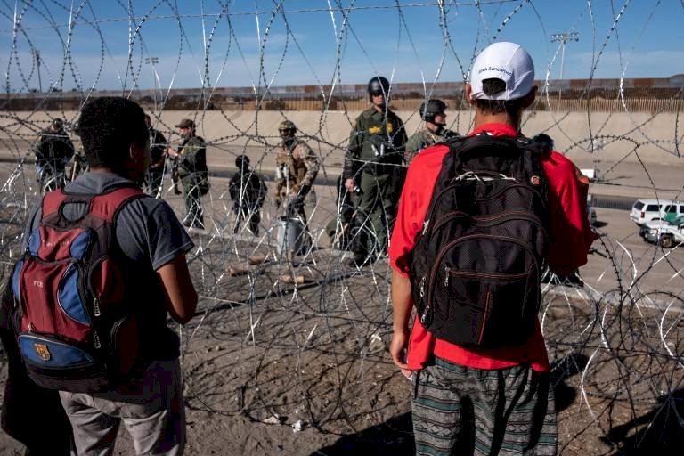 Migrantes en Tijuana