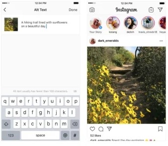 Instagram: Nuevas configuraciones para personas con problemas visuales
