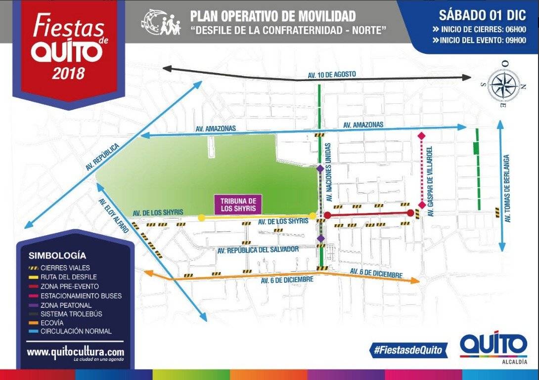 Cierre Vial Desfile de la Confraternidad