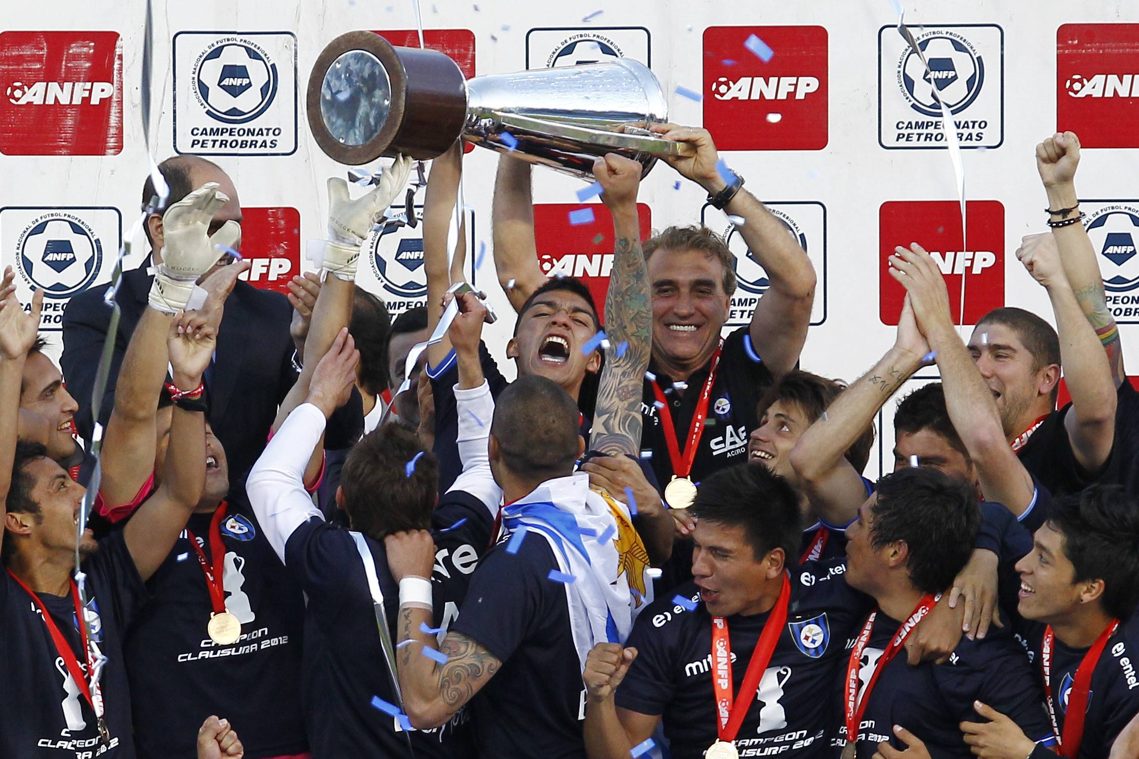 La celebración de Huachipato en 2012 / imagen: Photosport