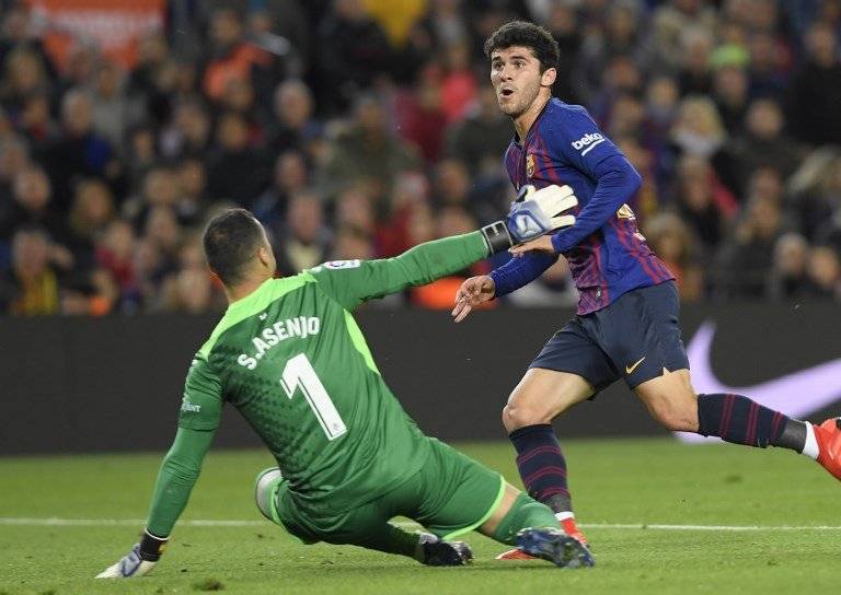 Gol de Carles Aleñá contra el Villarreal