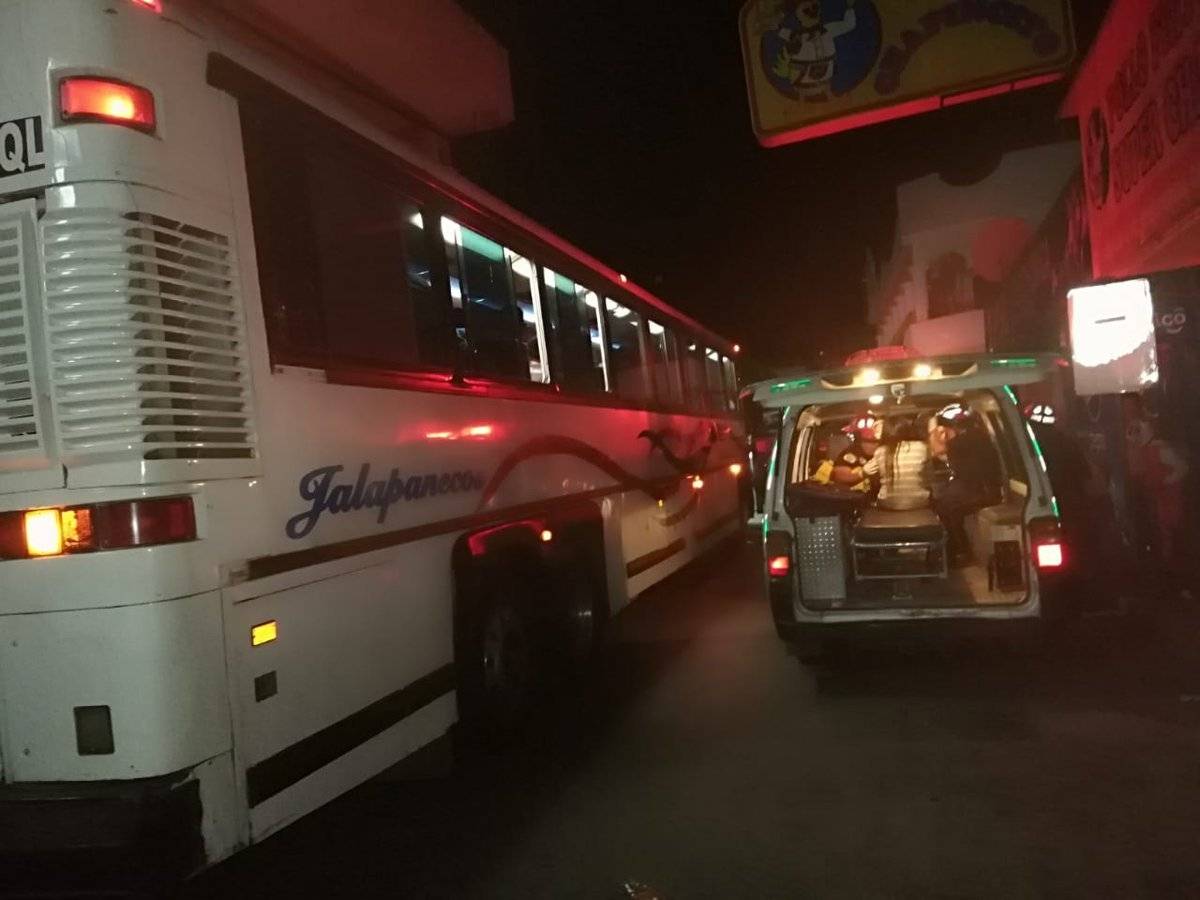 asalto a bus en El Progreso