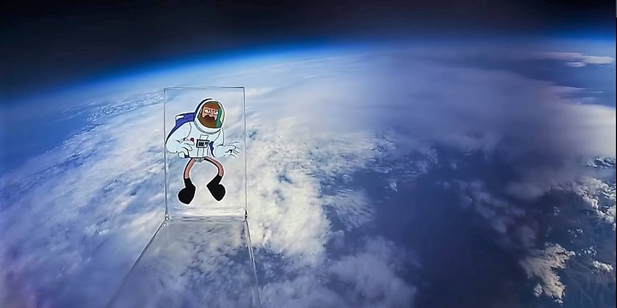 El primer dibujo animado en el espacio es chileno y parte de la nueva serie Crononauta