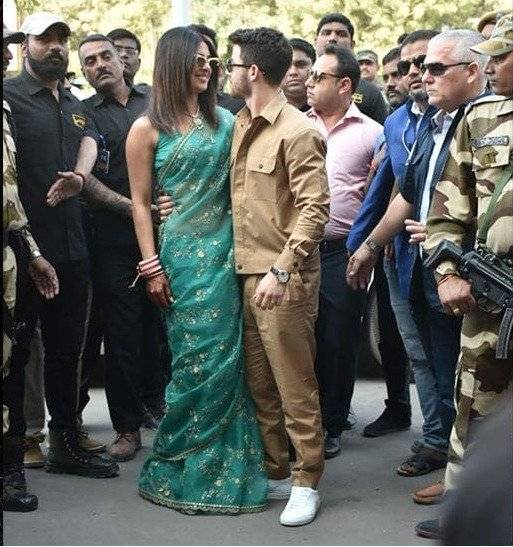 seguridad de la pareja Priyanka Chopra y Nick Jonas