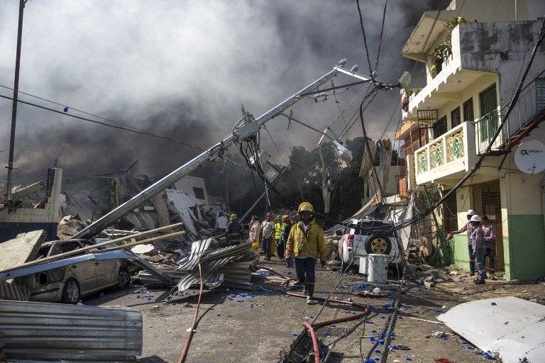 Explosión en Santo Domingo