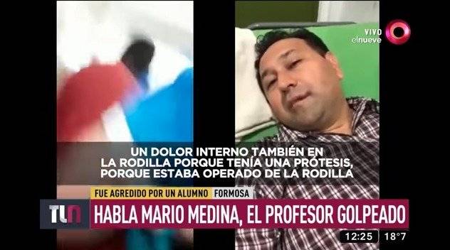 Alumno golpea a docente en Argentina