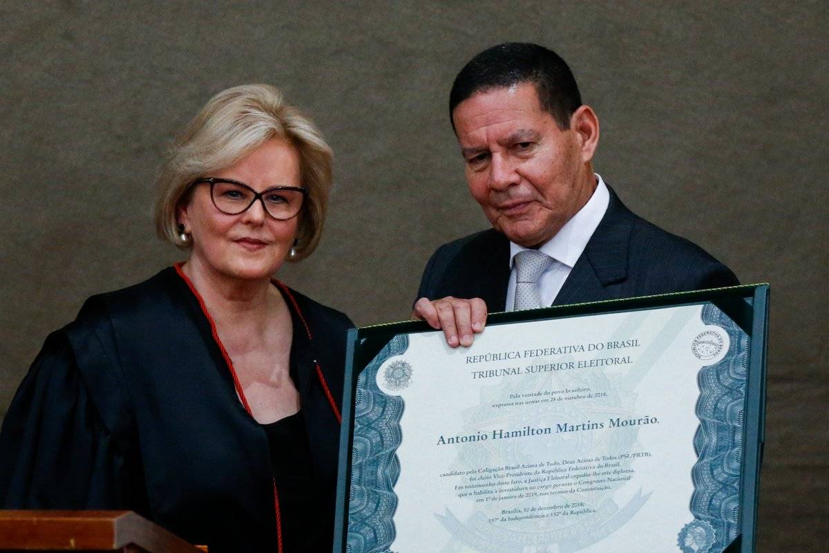 Hamilton Mourão e Rosa Weber