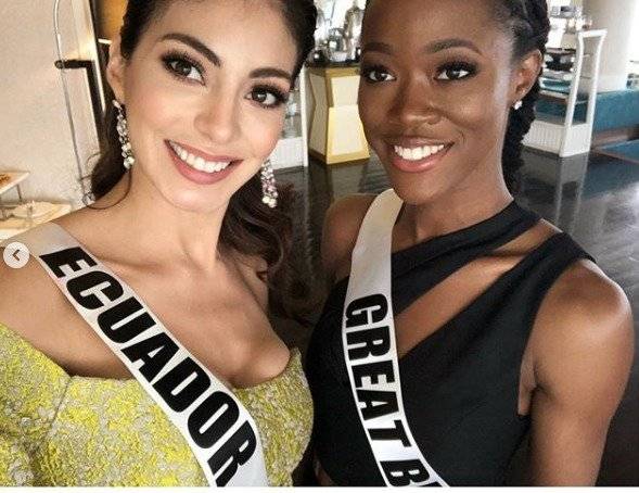 Virginia Limongi tras su entrevista con el jurado del Miss Universo