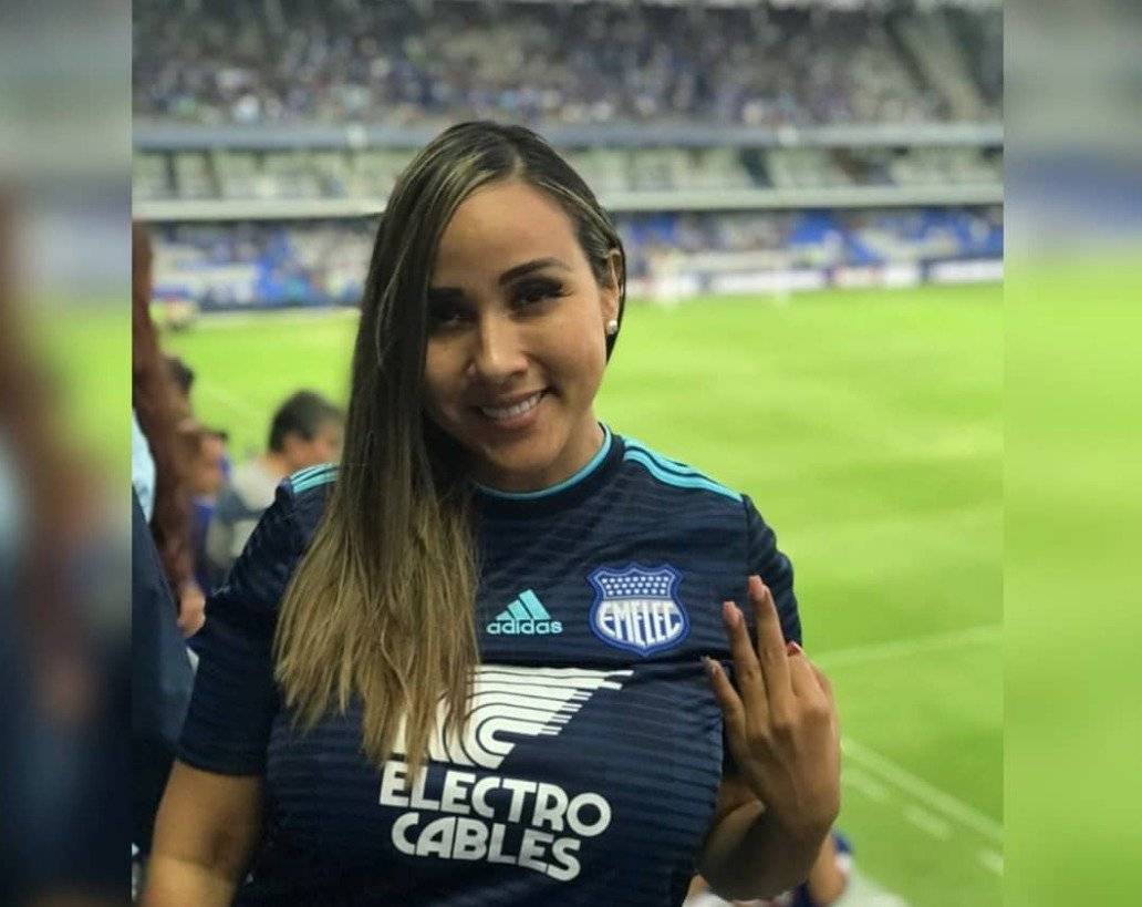 Lorena Collantes en el estadio George Capwell