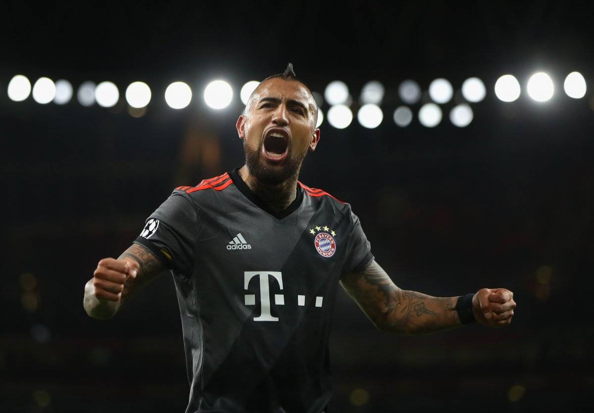 Vidal es el máximo goleador chileno en Champions / imagen: Getty Images