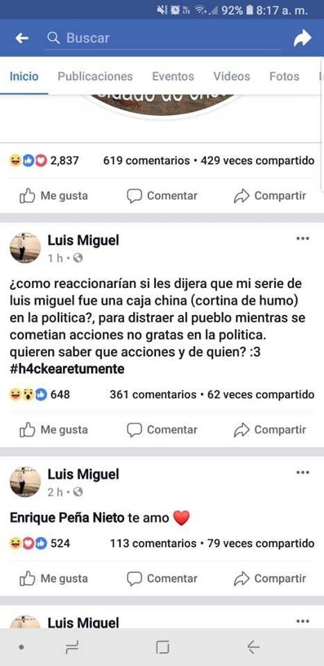 Luis Miguel hackeo