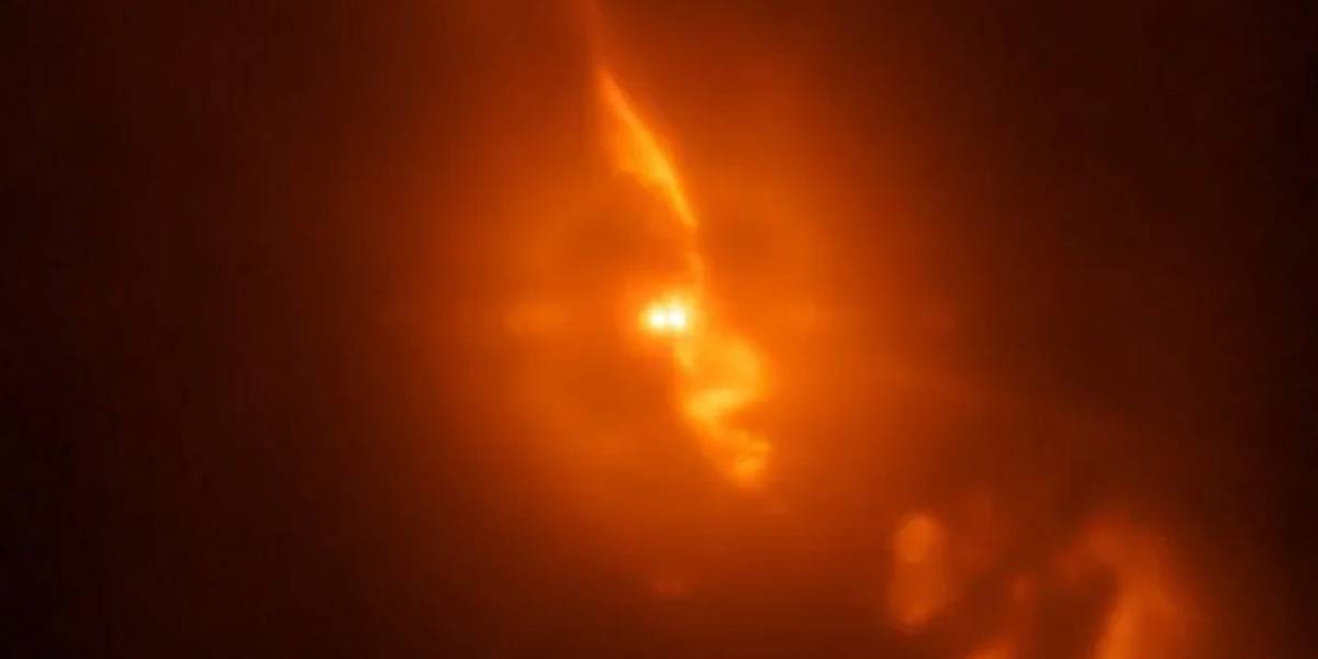 Esta foto muestra cuando una estrella destruye a otra