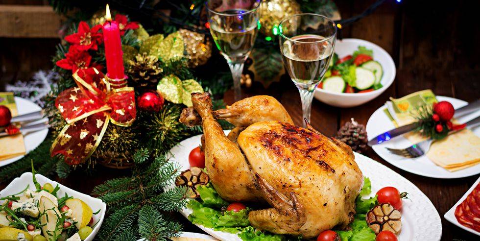 Pavo Navidad cena de año nuevo