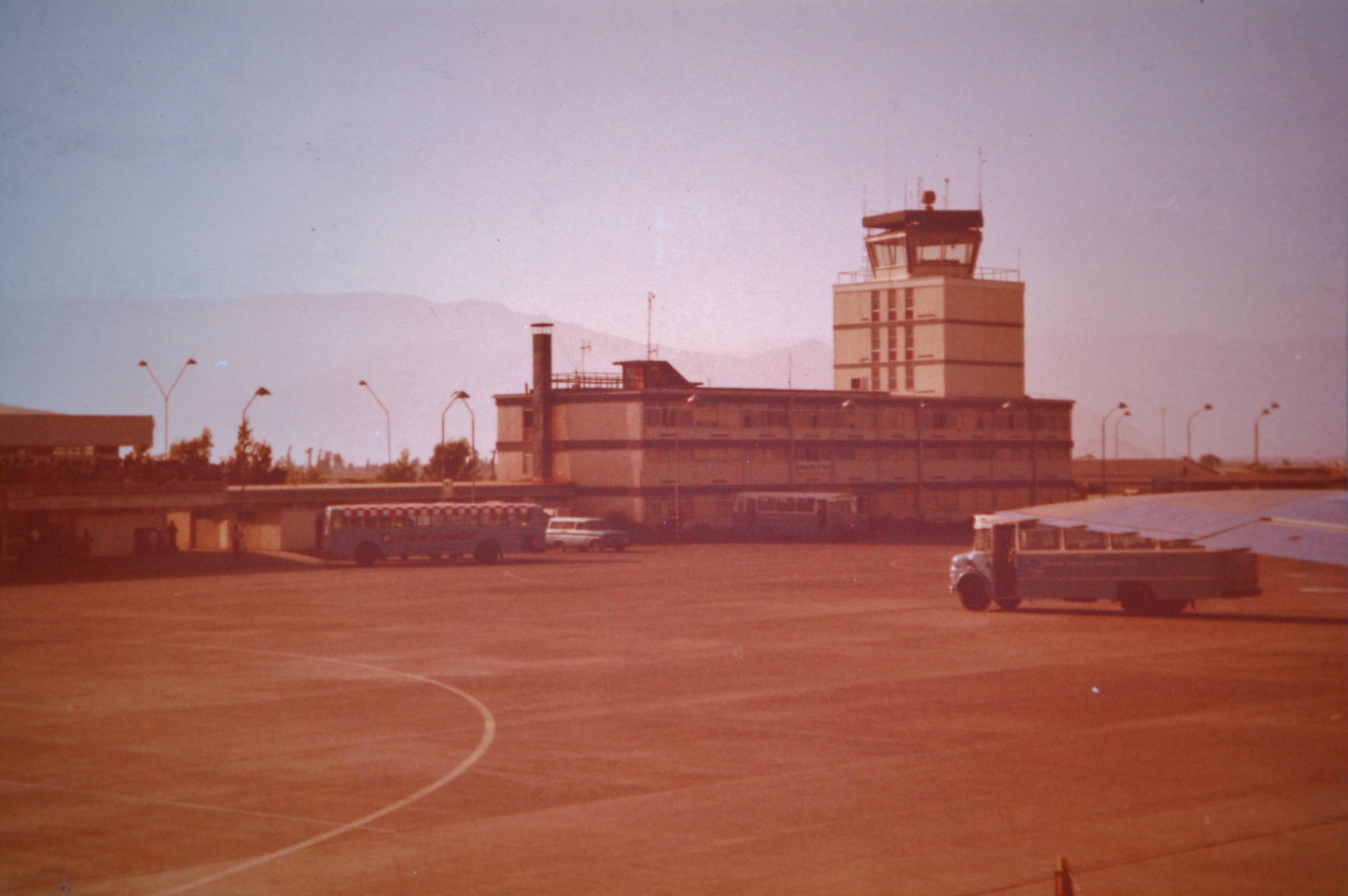 Aeropuerto de Santiago en 1970