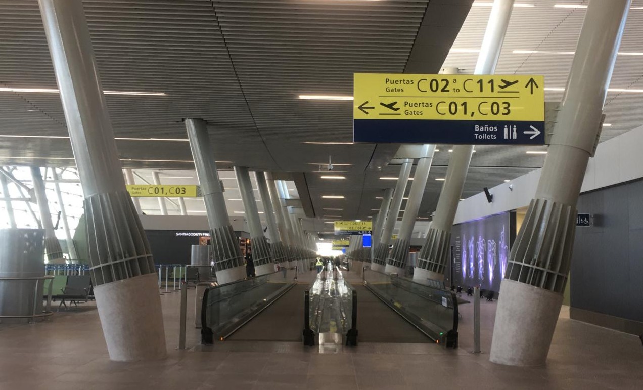 Así se ve la nueva zona del aeropuerto / Gentileza MTT