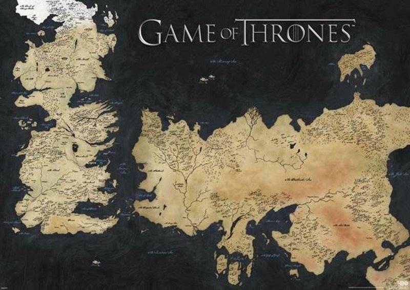 Mapa Westeros-Essos