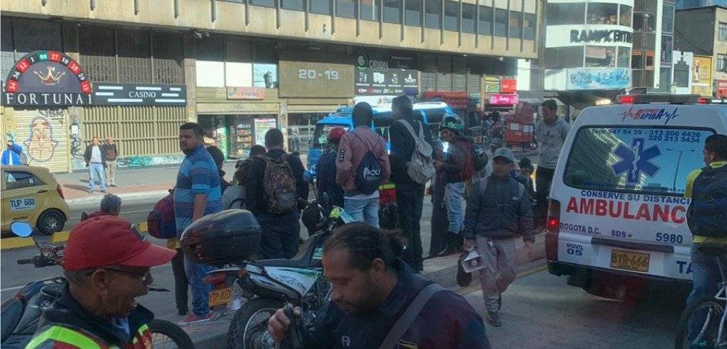 Accidente en Bogotá