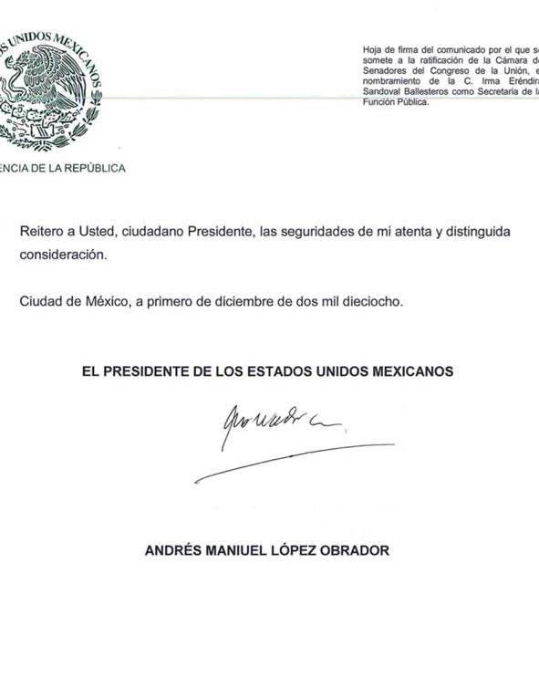Firma de Andrés Manuel López Obrador
