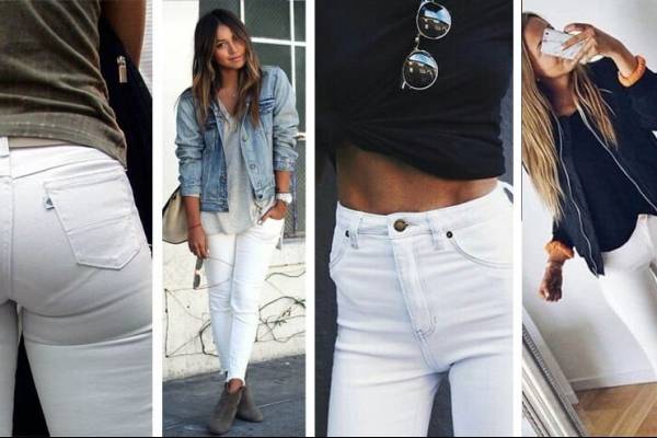 pantalon blanco mujer
