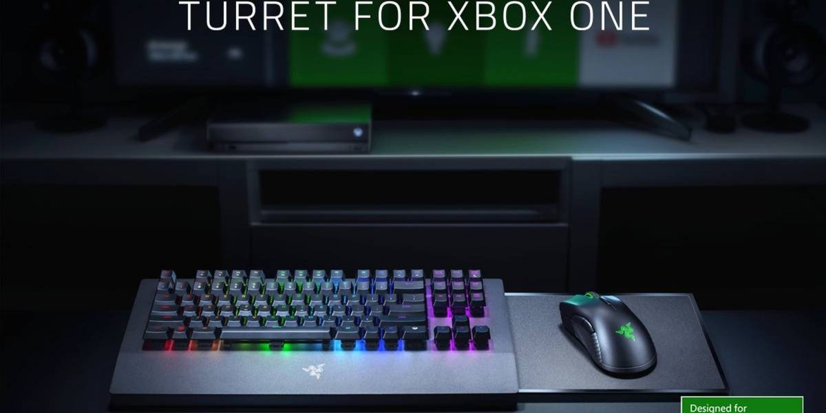 Así luce el combo de teclado y mouse Razer para Xbox One